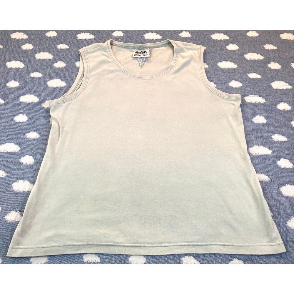 Northern Reflections Vintage Tank Top Soft Green Size Large